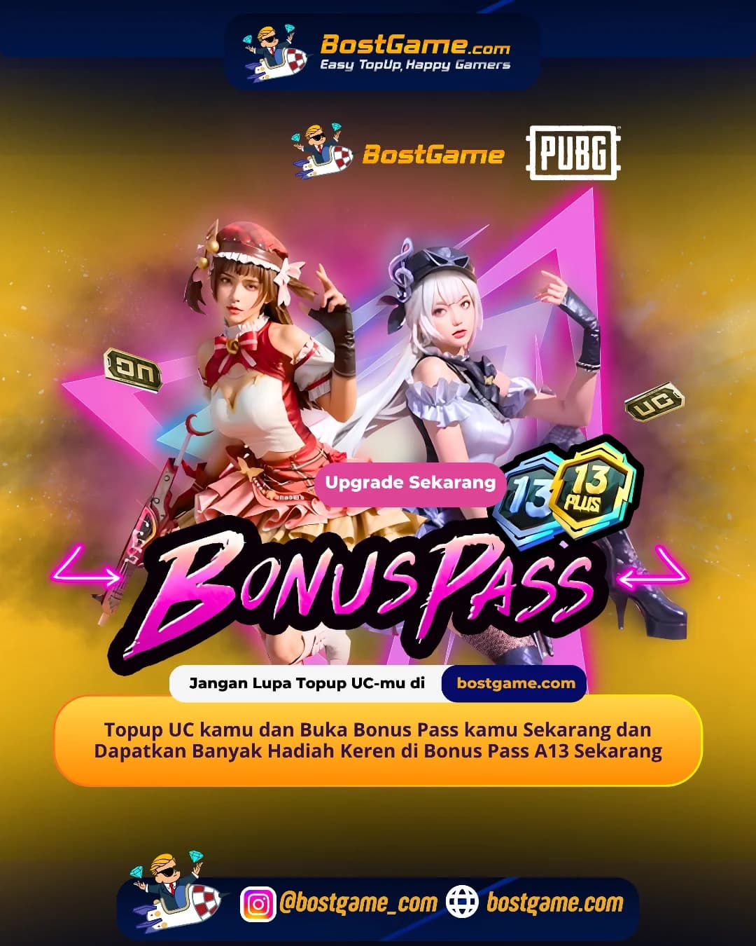 Pubg : BONUS PASS A13 Telah Hadir