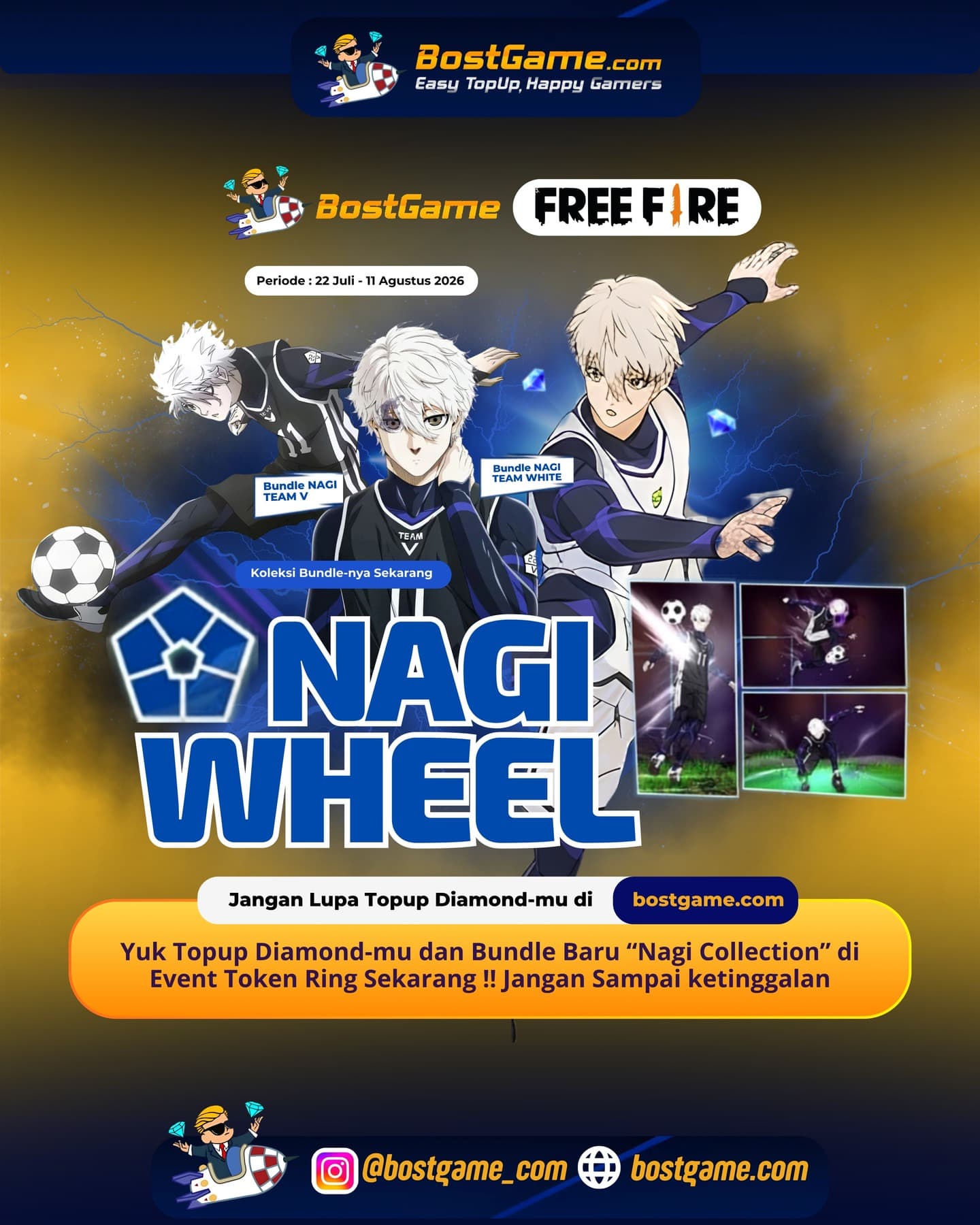 Free Fire : BUNDLE NAGI COLLECTION RESMI HADIR! ✨⚽