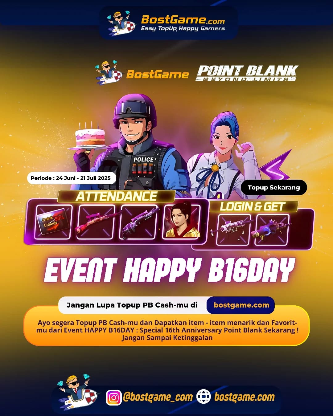 Point blank : HAPPY B16DAY POINT BLANK!