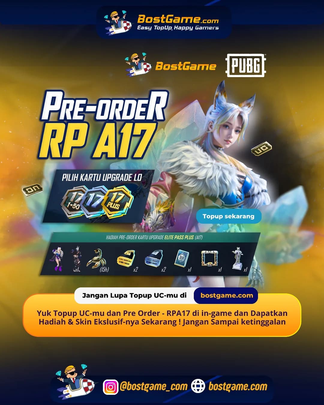 PUBG Mobile : Event Pre-Order RP A17 akhirnya RESMI TERSEDIA, guys!