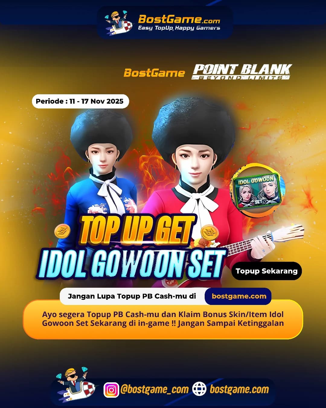 Point Blank : Event TOPUP GET – Idol Gowoon Set Periode 11 - 17 Nov 2025