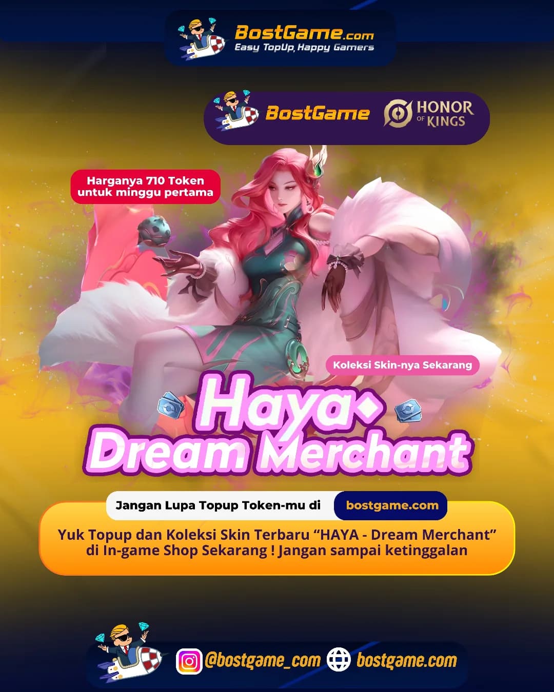 Honor Of Kings : Skin TERBARU “HAYA – Dream Merchant” akhirnya HADIR, guyss!