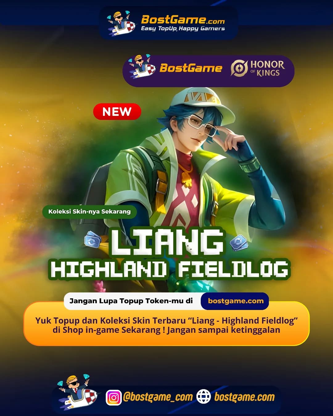 Honor Of Kings : Skin Terbaru “Liang – Highland Fieldlog” akhirnya RESMI HADIR, guyss!