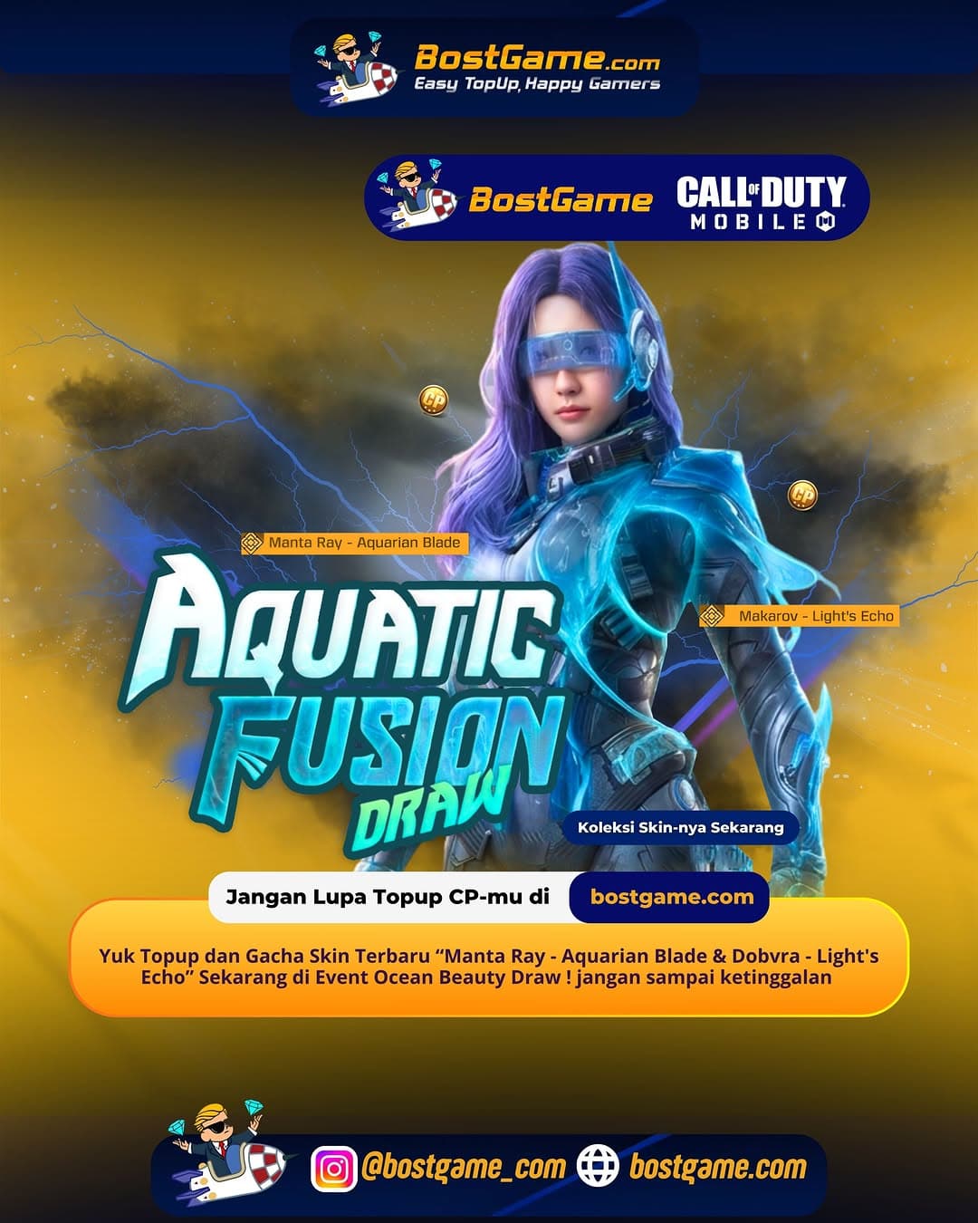 Call Of Duty Mobile : Event Ocean Beauty Draw Telah Hadir Guyss 🌊