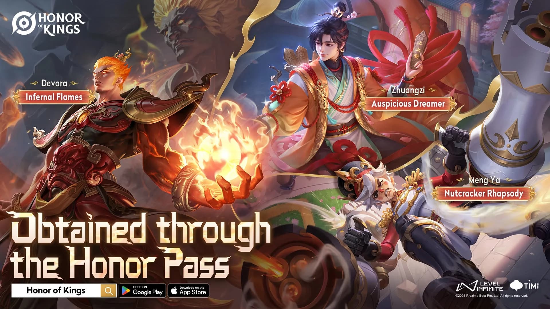 Honor of Kings Hadirkan Honor Pass Terbaru, Dapatkan Skin Meng Ya Gratis dan Beragam Reward Eksklusif