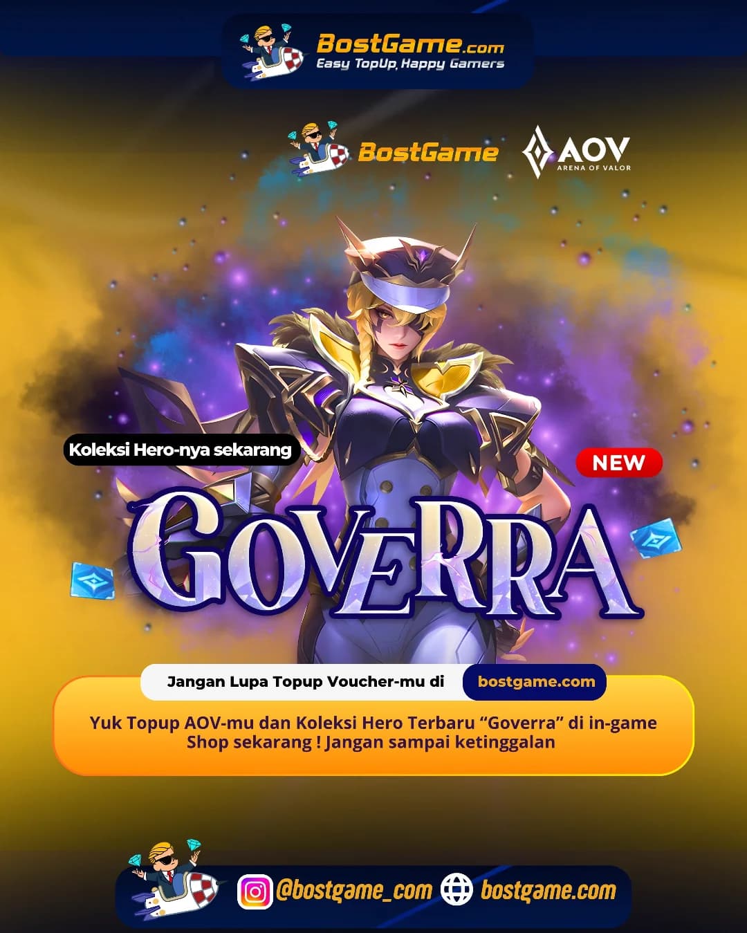 AOV : Hero Baru “GOVERRA“  Telah Hadir, Guyss !