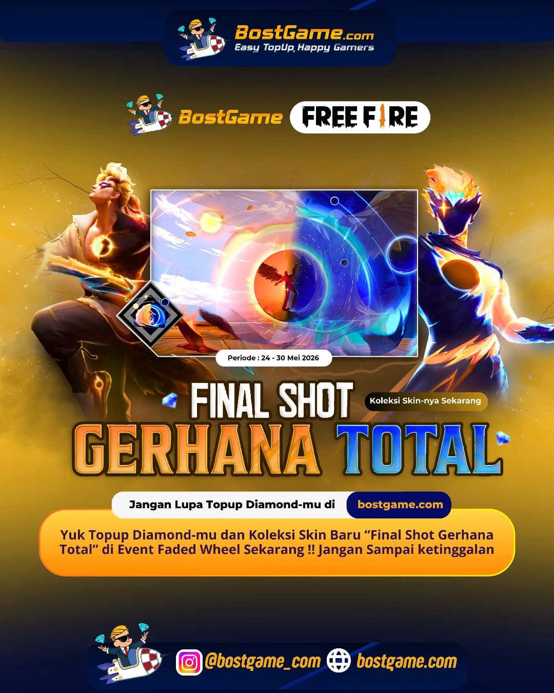 Free Fire : SKIN BARU RESMI HADIR! 24 – 30 Mei 2026  🔥