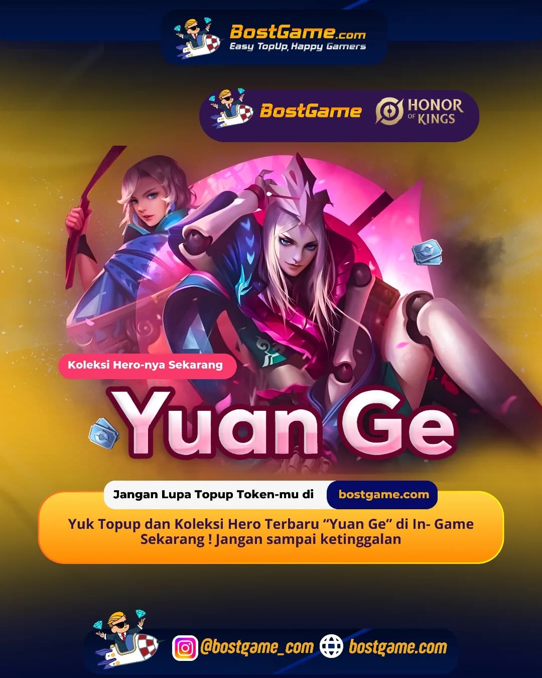 Honor Of Kings : Yuan Ge akhirnya hadir di battlefield!