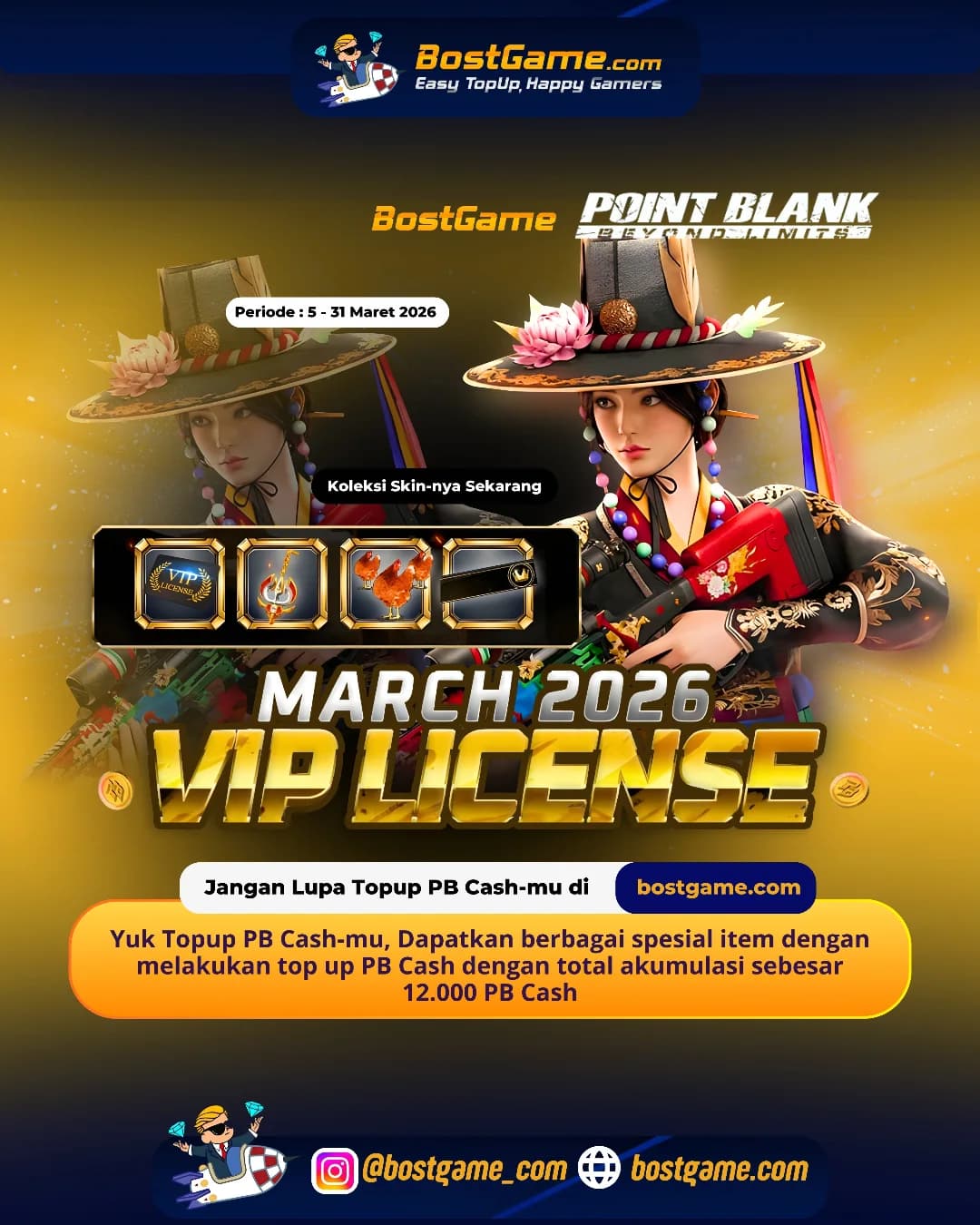 Point Blank : VIP LICENSE Maret 2026 SUDAH HADIR! 
