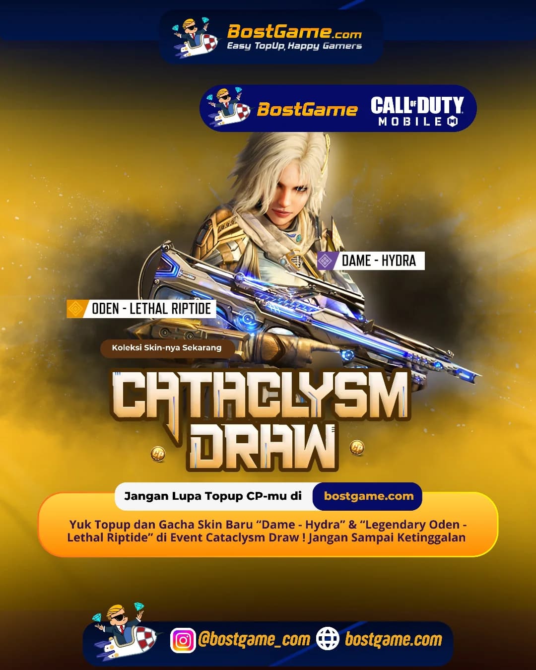 Call Of Duty Mobile : Skin Baru “Dame - Hydra” & “Legendary Oden - Lethal Riptide” 🔥