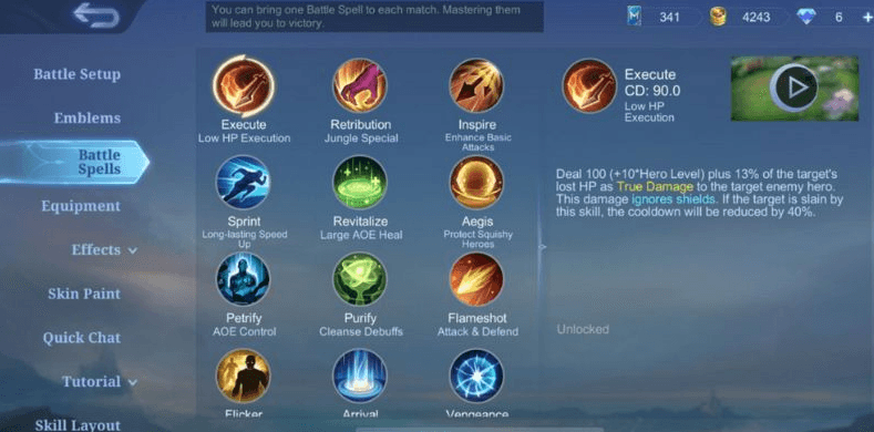 Cara Bermain Dengan Hero Yang Memiliki Skill Execute