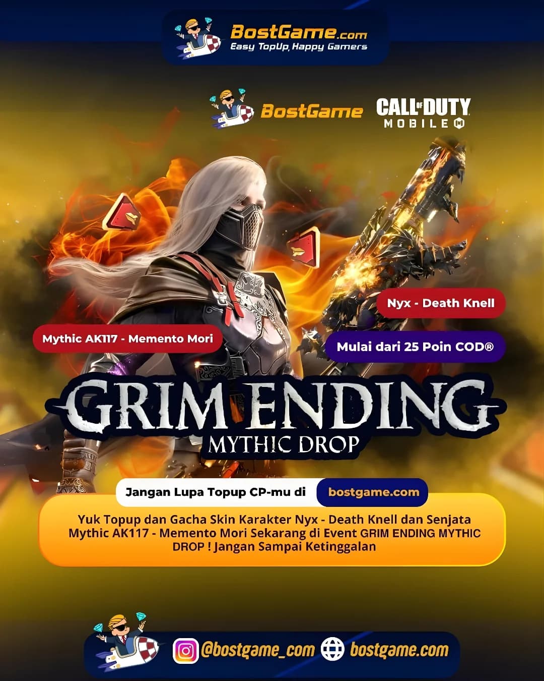 Call Of Duty Mobile: Event GRIM ENDING MYTHIC DROP Is Back, Sobat CODM!