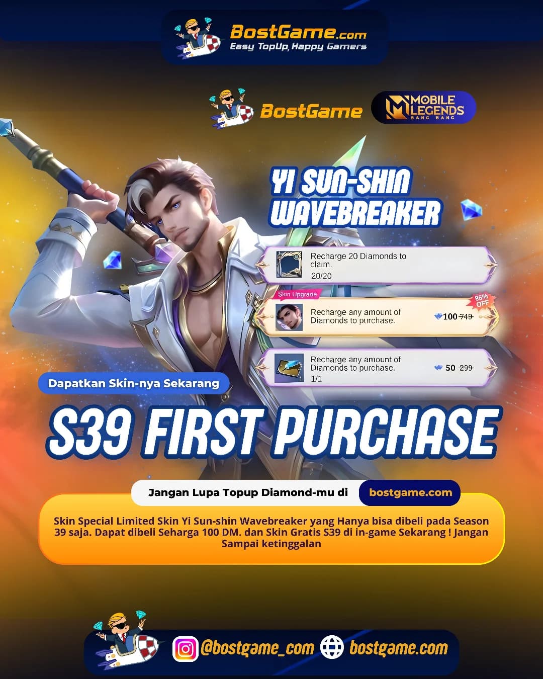 Mobile Legends : First Topup Purchase S39 akhirnya mendarat, gengs!