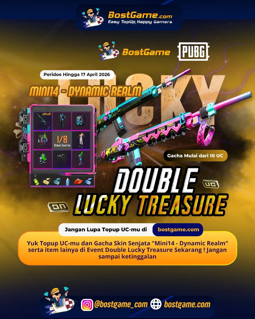 PUBG Mobile: Event Double Lucky Treasure is BACK lagi, gengs!