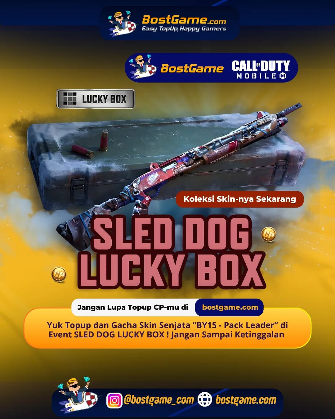 Call Of Duty Mobile: Skin Senjata Baru BY15 - Pack Leader di Event SLED DOG LUCKY BOX!