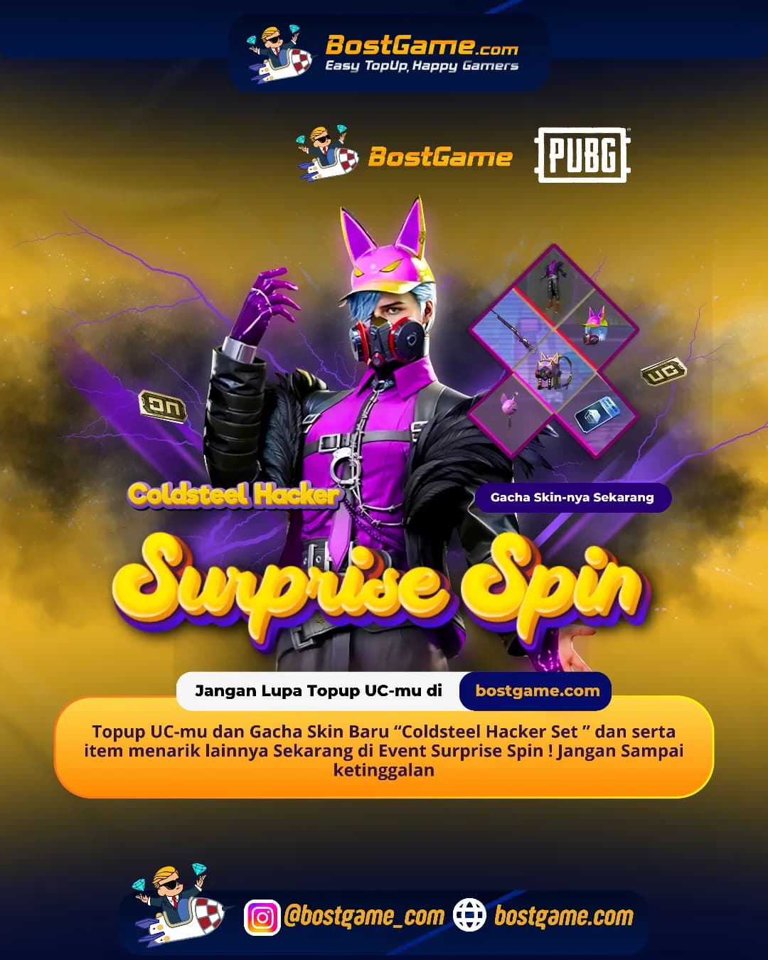 PUBG Mobile : Siap tampil cyber keren & jadi hacker paling savage di PUBG Mobile? 💥