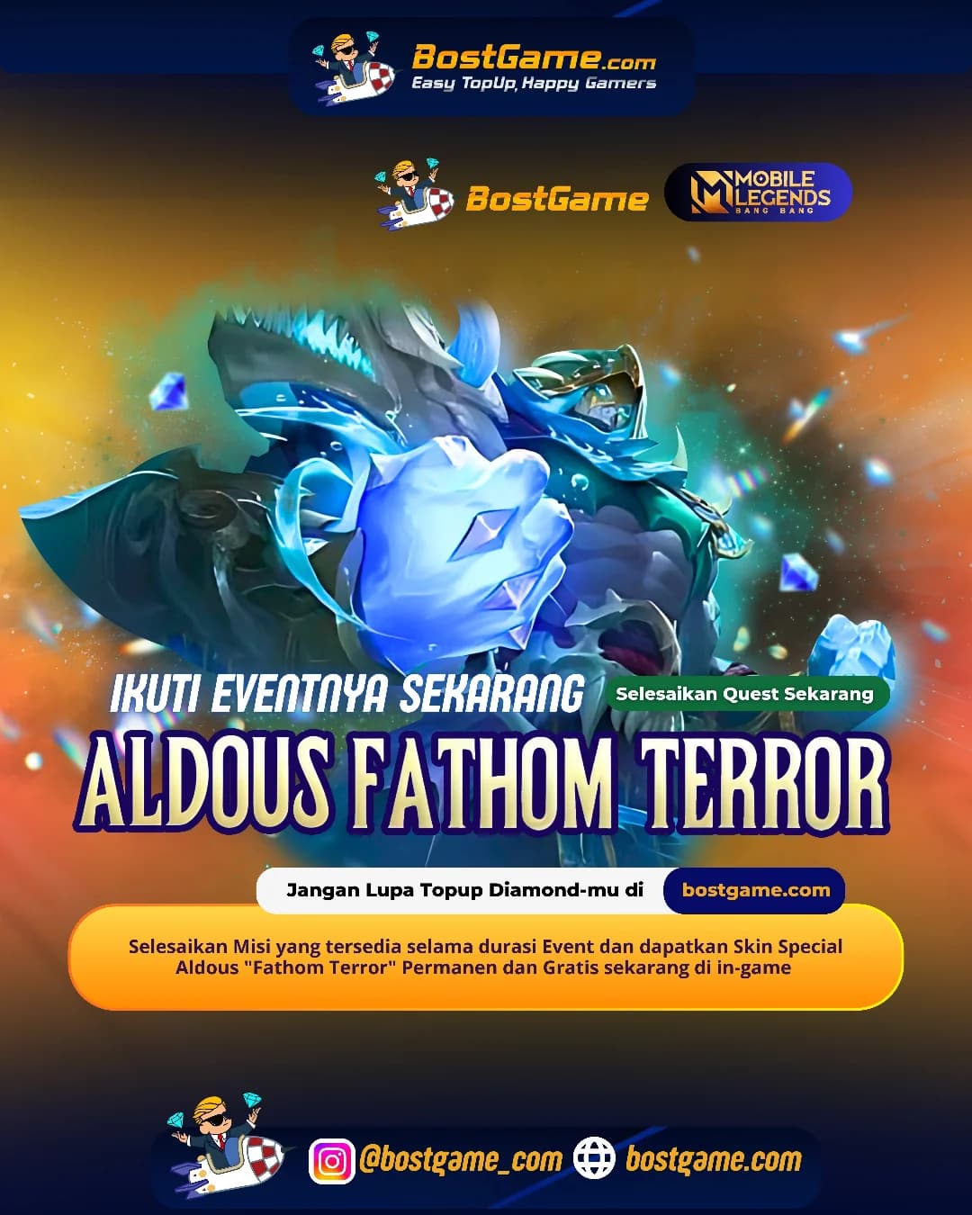Mobile Legends : Skin Special Aldous "Fathom Terror" akhirnya mendarat di Land of Dawn! 