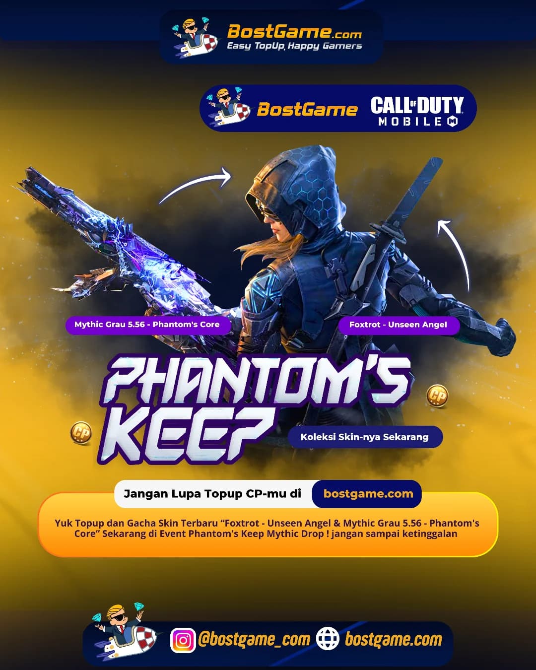Call Of Duty Mobile : Event Phantom's Keep Mythic Drop Telah Hadir Guyss 🔮