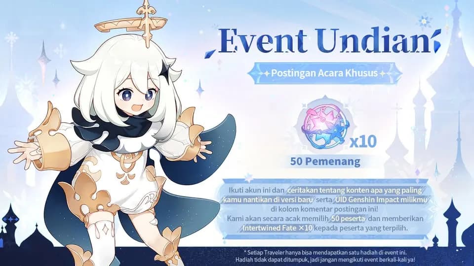Genshin Impact Versi 7.1 Special Program Digelar 12 September, Ada Event Undian untuk Traveler