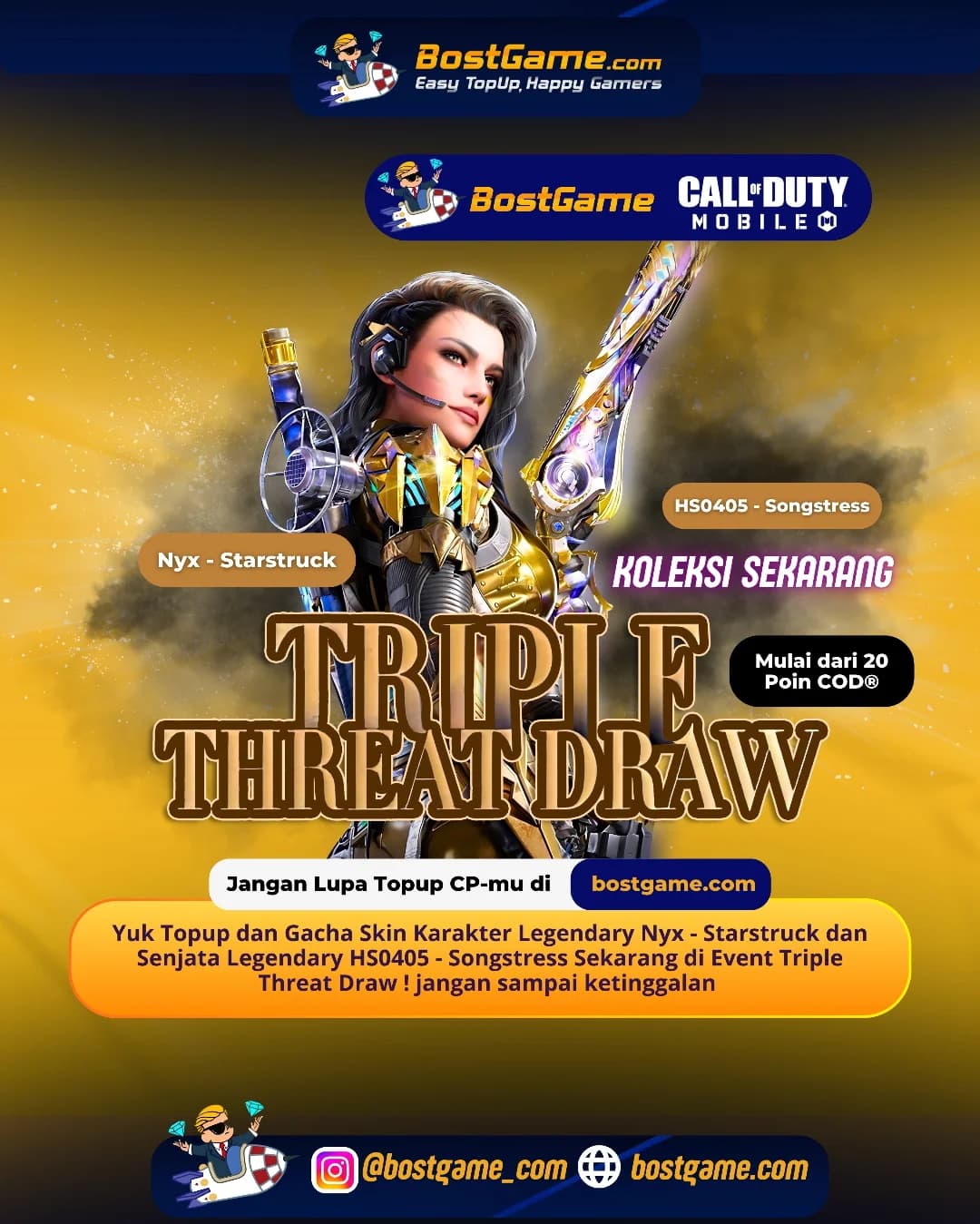 Call Of Duty Mobile : Event Triple Threat Draw resmi hadir! 