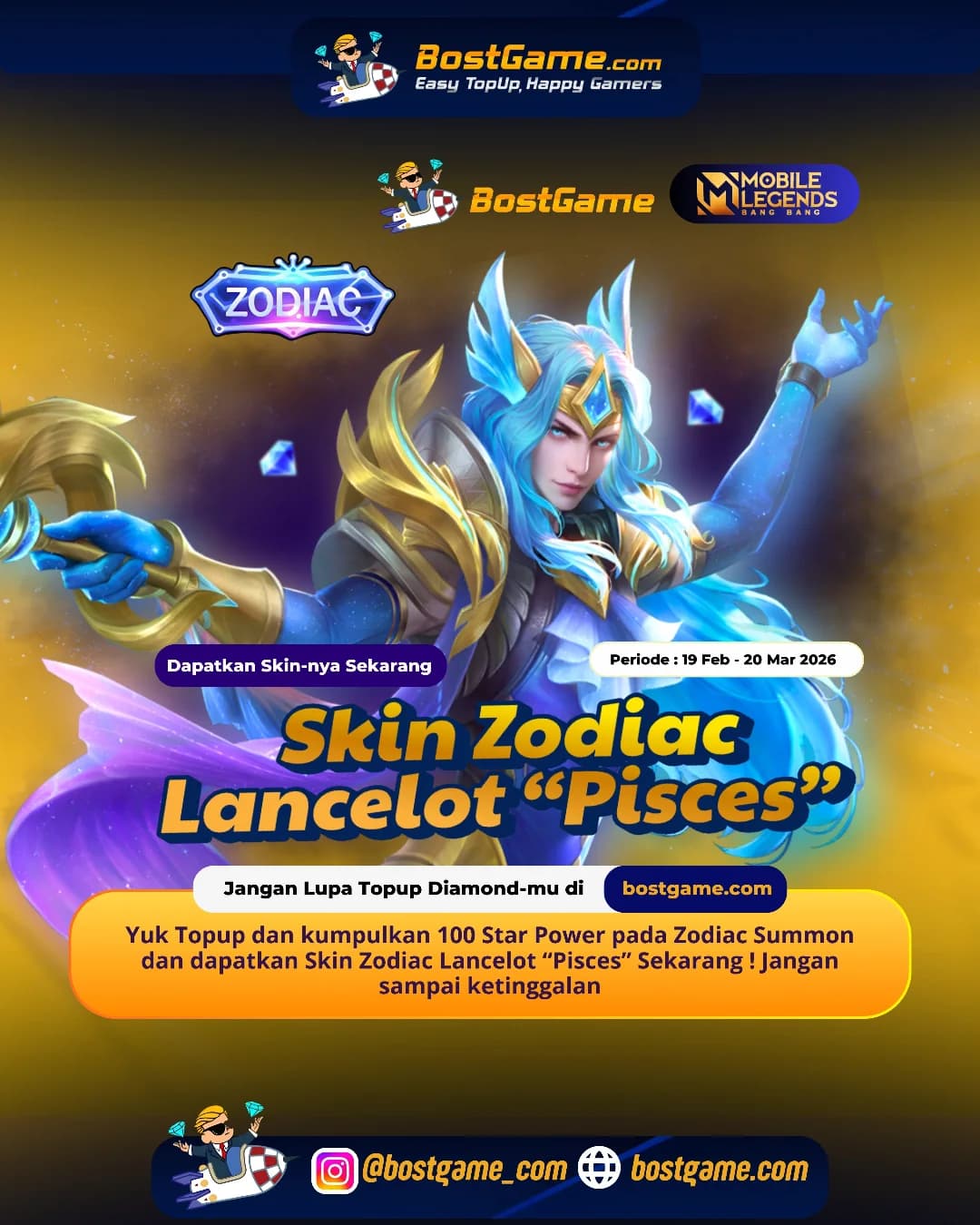 Mobile Legends Bang Bang: Skin Zodiac Pisces “Lancelot” balik lagi!