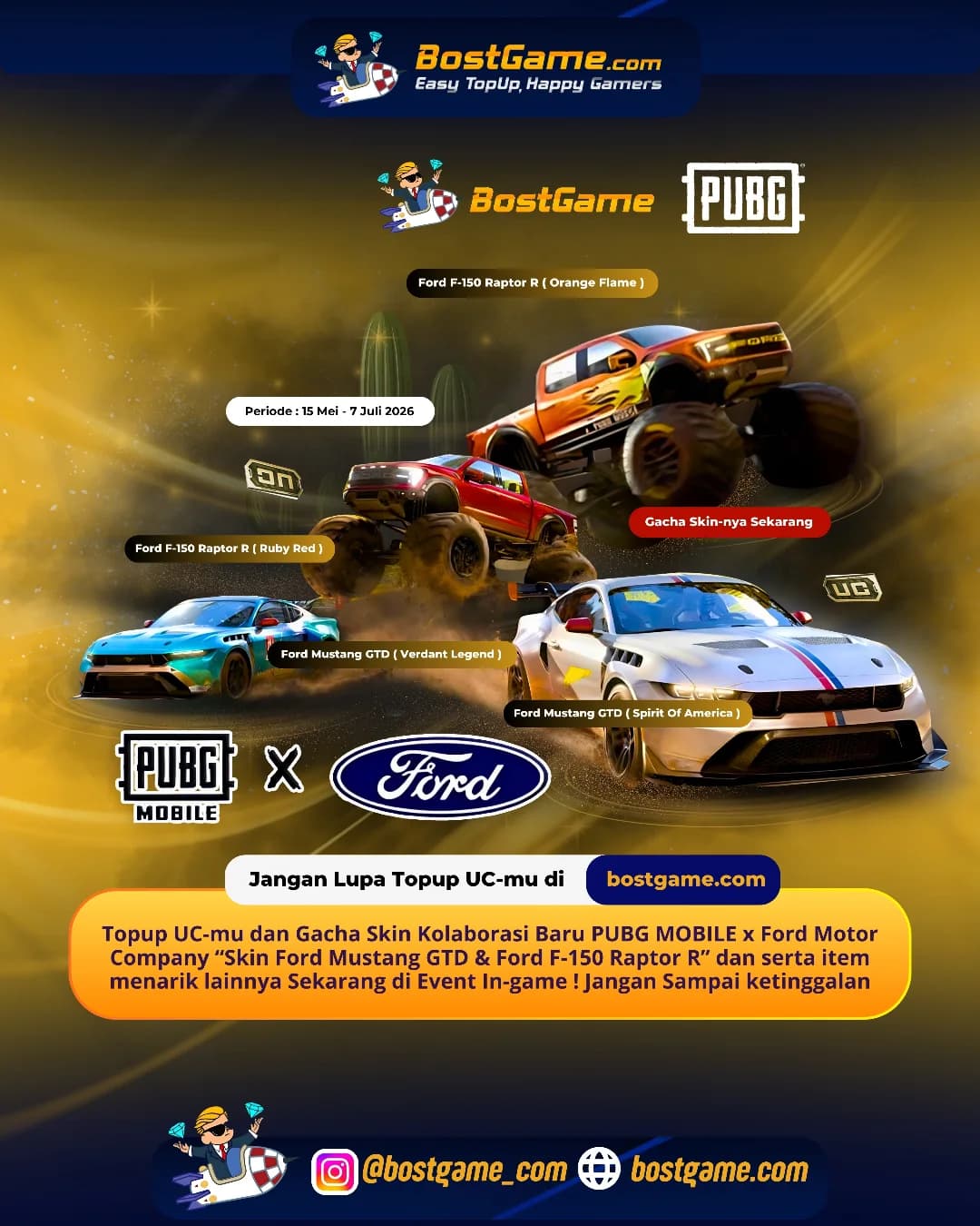 PUBG Mobile : KOLABORASI BARU RESMI HADIR! 15 Mei – 7 Juli 2026