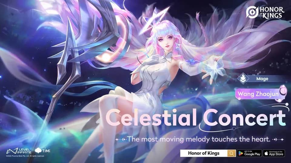 Honor of Kings Hadirkan Kembali Skin Celestial Concert Wang Zhaojun pada 27 Oktober 2026