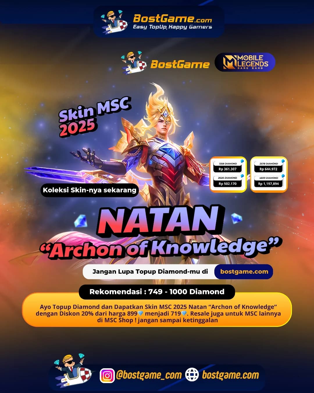 Mobile Legends : Skin MSC 2025 Natan “Archon of Knowledge” akhirnya resmi hadir!