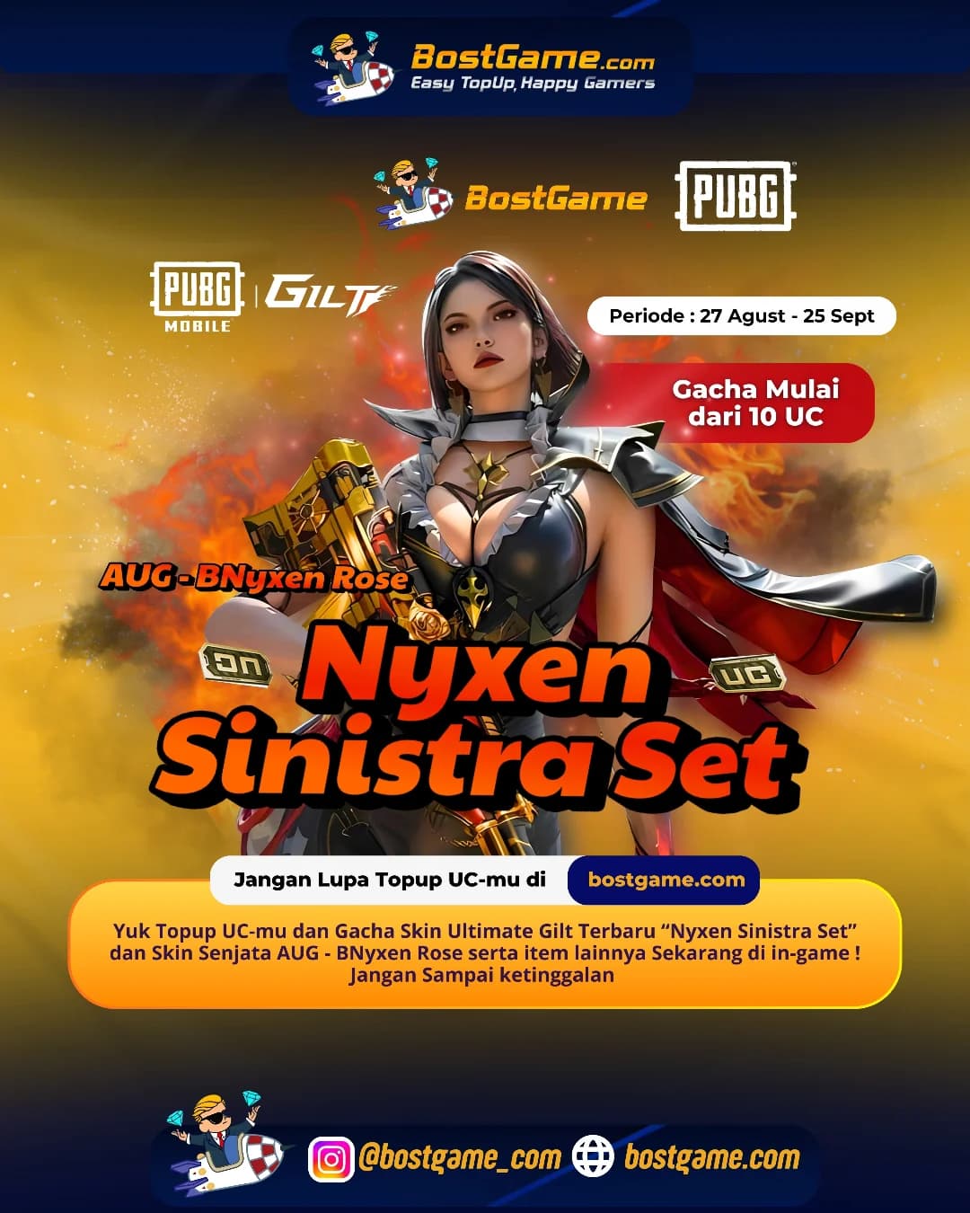 Pubg : SKIN ULTIMATE GILT TERBARU!