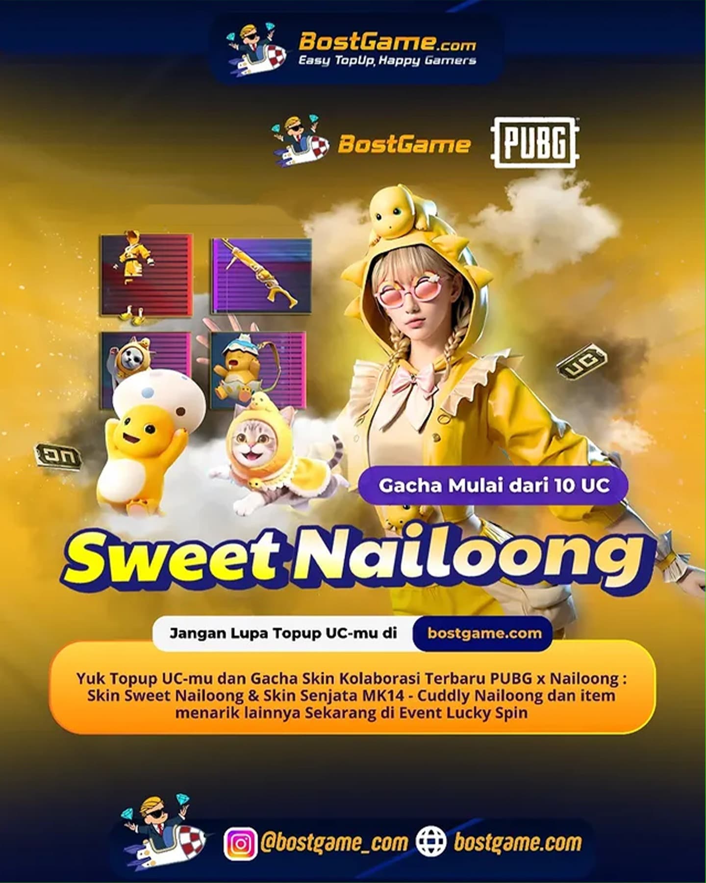 PUBG Mobile : KOLABORASI TERBARU PUBG MOBILE x NAILOONG RESMI HADIR! 😍
