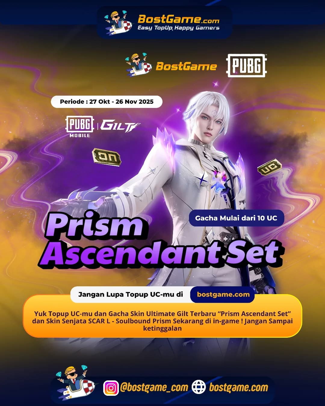 PUBG : SKIN ULTIMATE GILT TERBARU SUDAH HADIR! Periode : 27 Okt - 26 Nov 2025