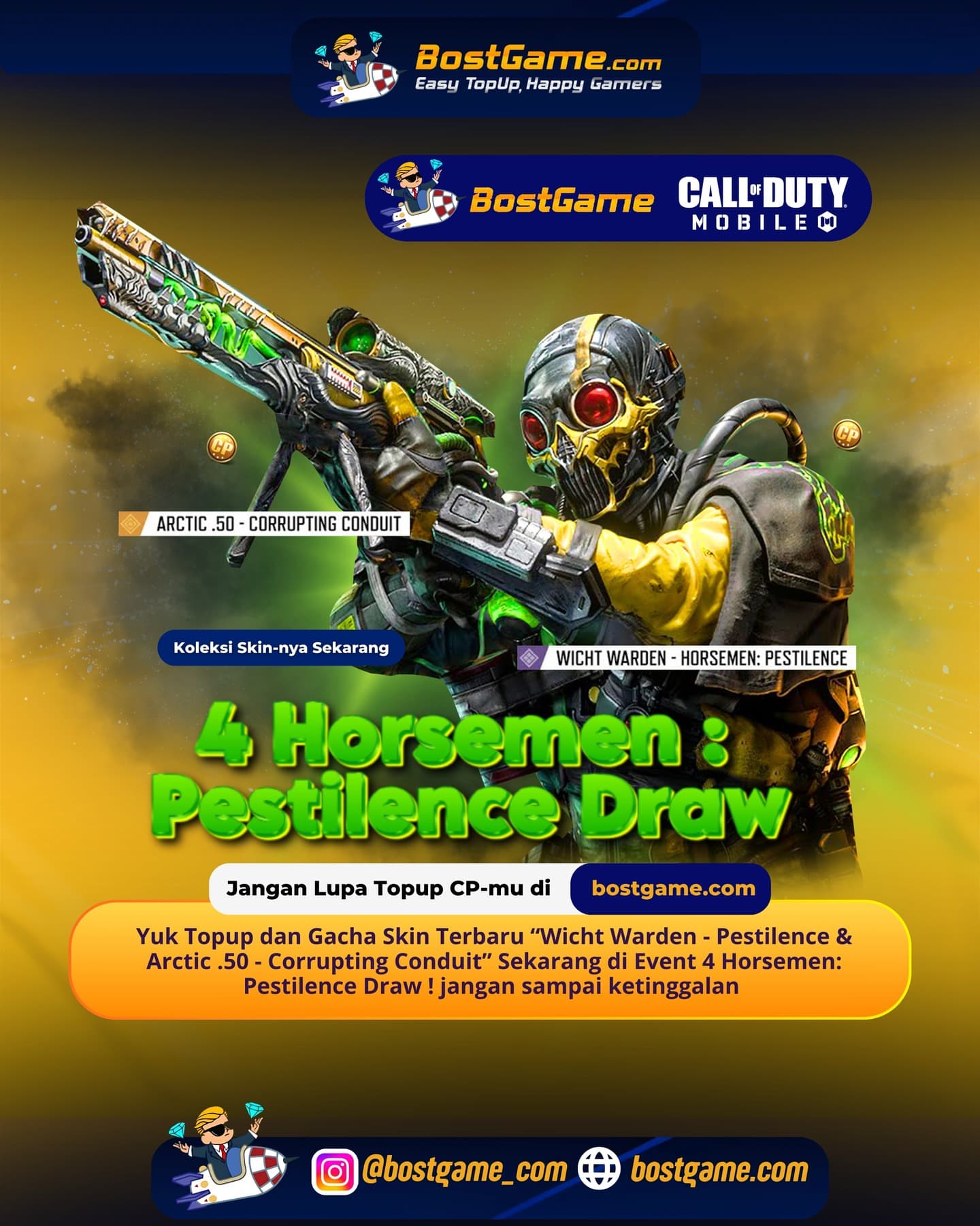 Call Of Duty Mobile : Event 4 Horsemen: Pestilence Draw Telah Hadir Guyss 🦠