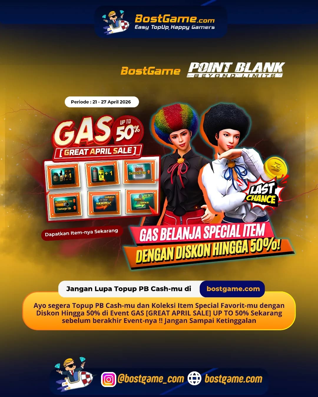 Point Blank : Event GAS [GREAT APRIL SALE] di Point Blank bakal SEGERA BERAKHIR!