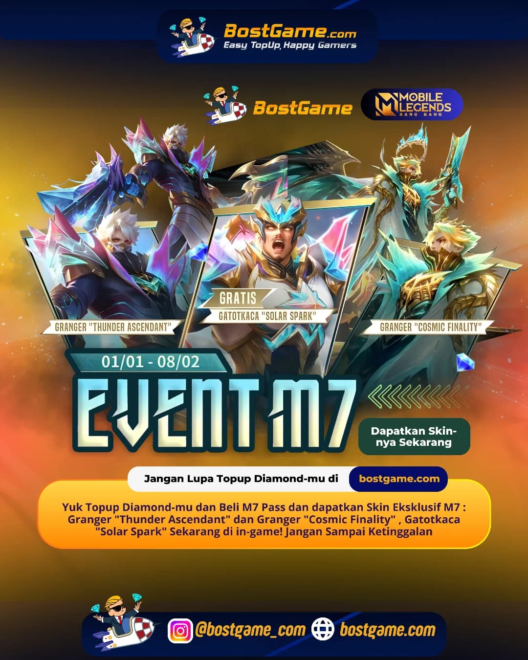 Mobile Legends Bang Bang : SKIN EKSKLUSIF M7 RESMI HADIR, GUYSS!