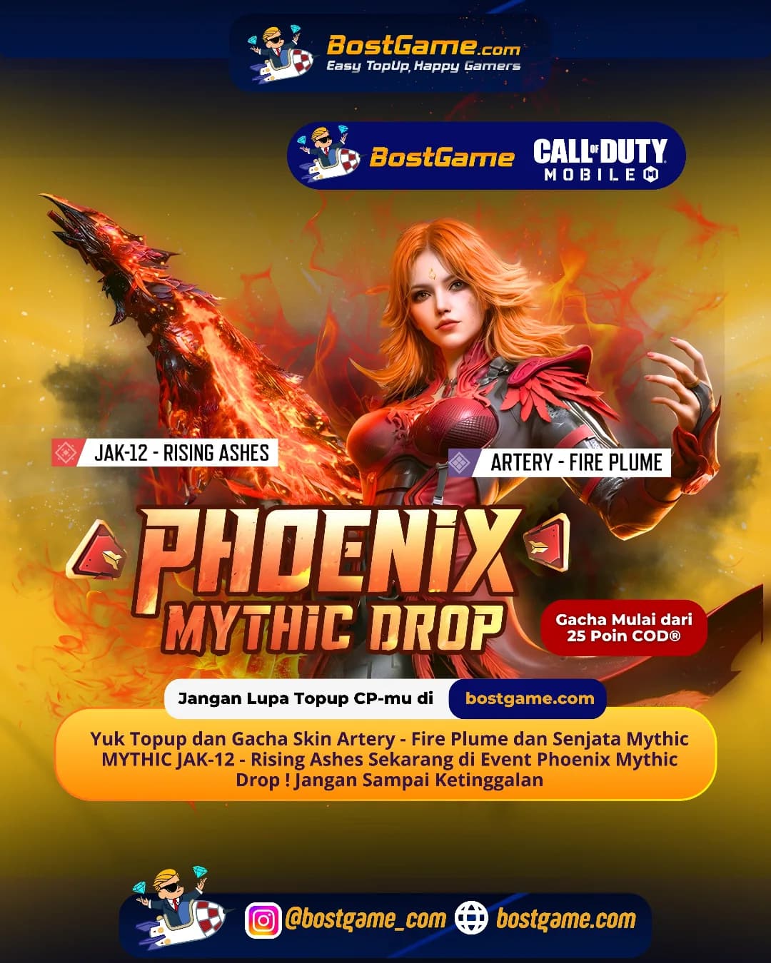 Call Of Duty Mobile : Event Phoenix Mythic Drop udah resmi turun di medan perang!