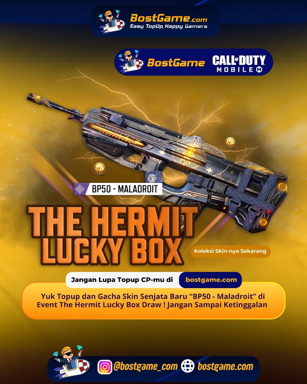 Call Of Duty Mobile : Gacha Skin Senjata Baru “BP50 - Maladroit”🔥