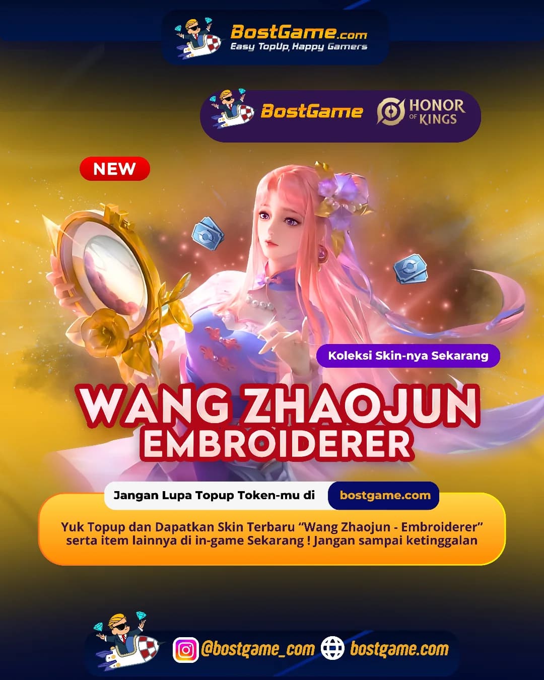 Honor Of Kings : Skin baru yang super anggun sudah mendarat!