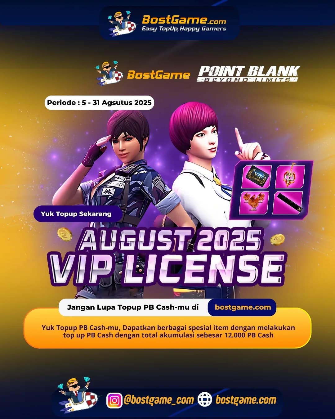 Point Blank : VIP LICENSE Agustus 2025 Resmi Hadir! 