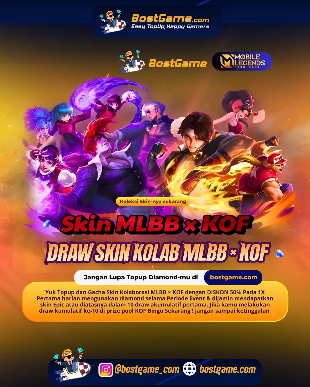 Mobile Legends Bang Bang: KOLAB LEGENDARIS MLBB × KOF BALIK LAGI!