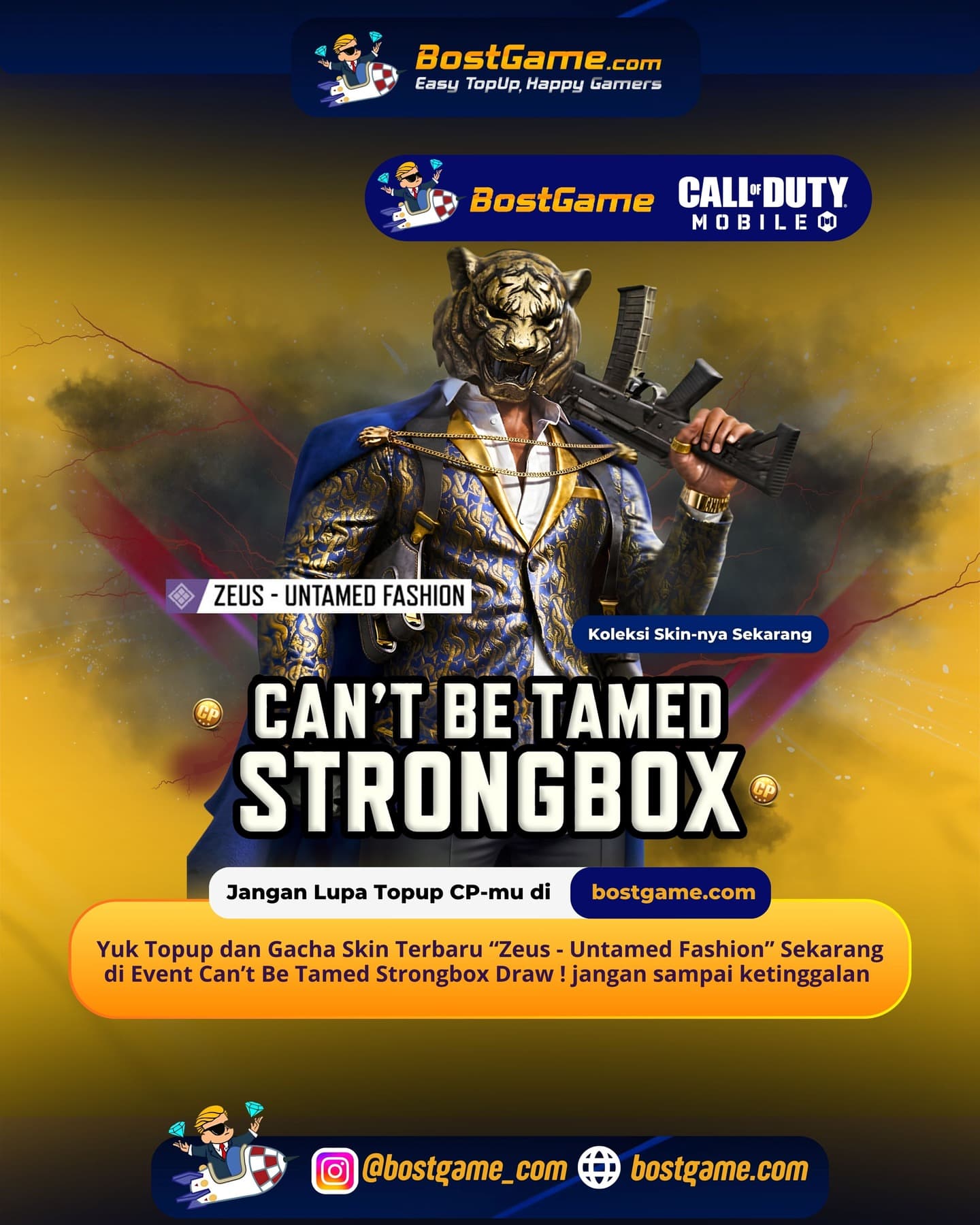 Call Of Duty Mobile : Event Can’t Be Tamed Strongbox Draw Telah Hadir Guyss 🐯
