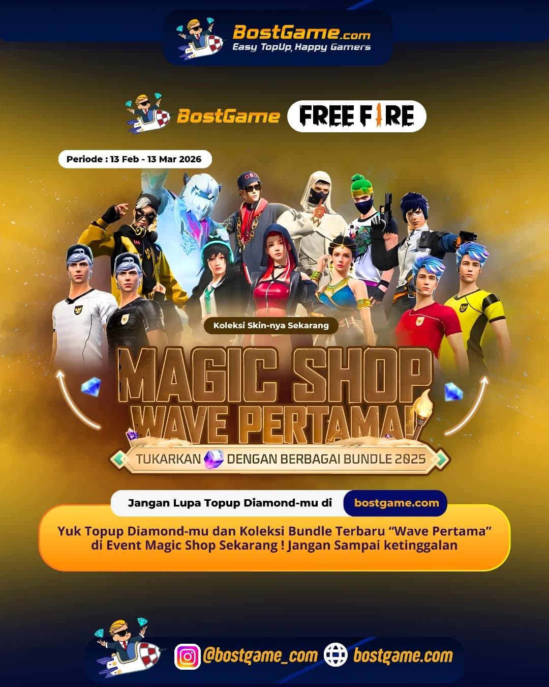 Free Fire : EVENT MAGIC SHOP RESMI HADIR GUYSS!