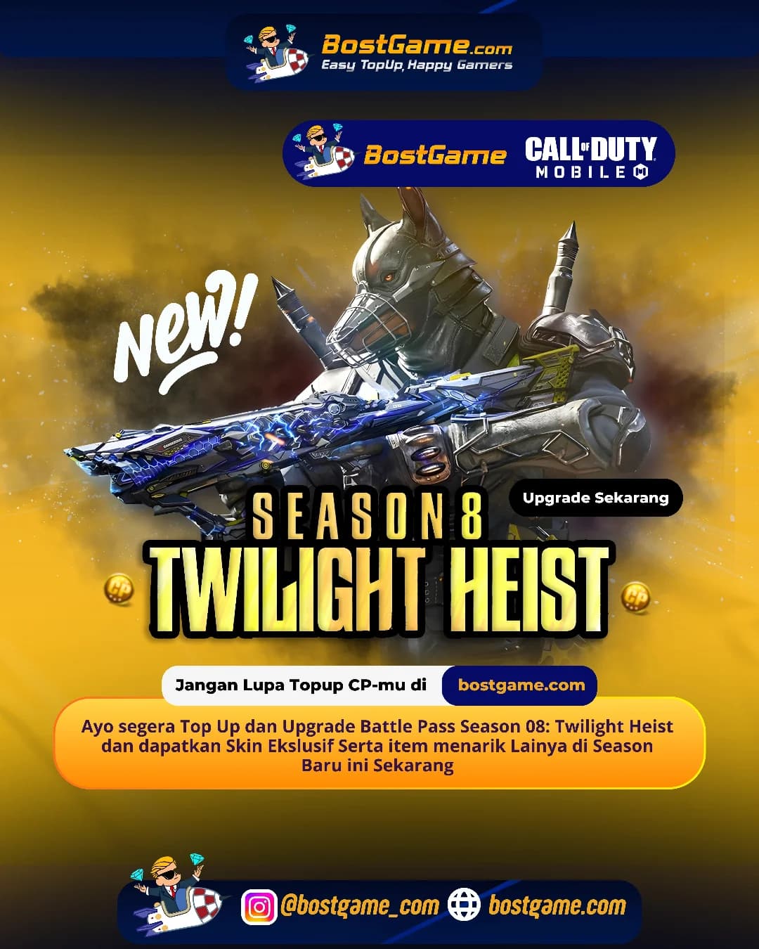 Call Of Duty Mobile : SEASON 08: Twilight Heist SUDAH DIMULAI