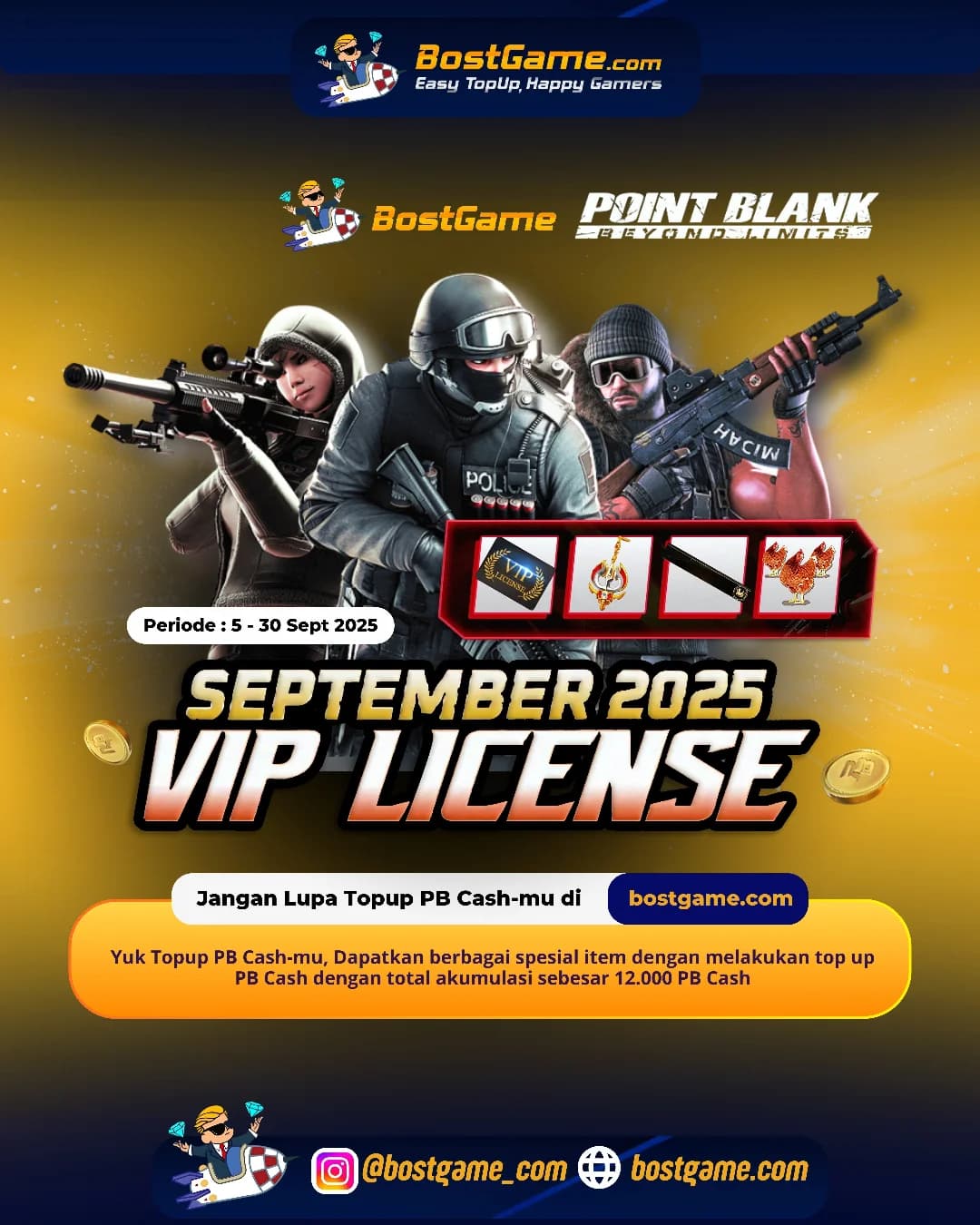 Point Blank : VIP LICENSE September 2025 Resmi Hadir!