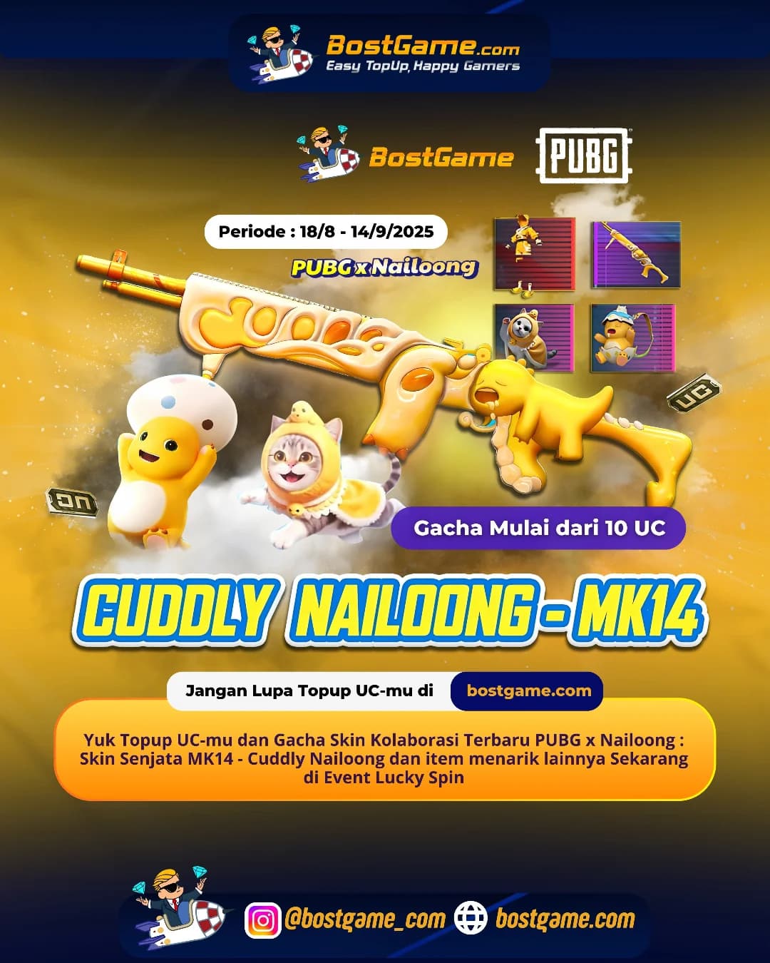 Pubg : MK14 – Cuddly Nailoong siap dibawa ke battlefield!