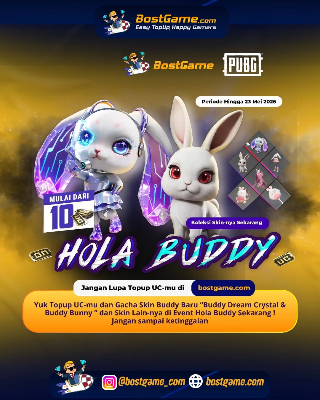 PUBG Mobile : Event Holla Buddy BALIK LAGI!