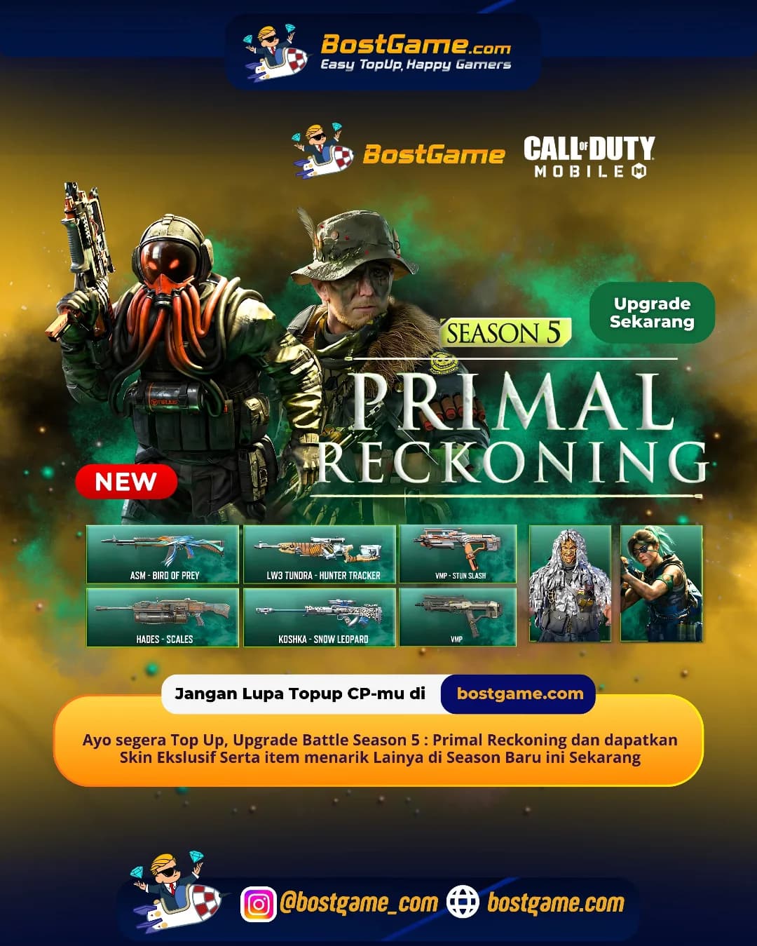 Call of Duty Mobile : NEW SEASON 5: Primal Reckoning IS HERE!