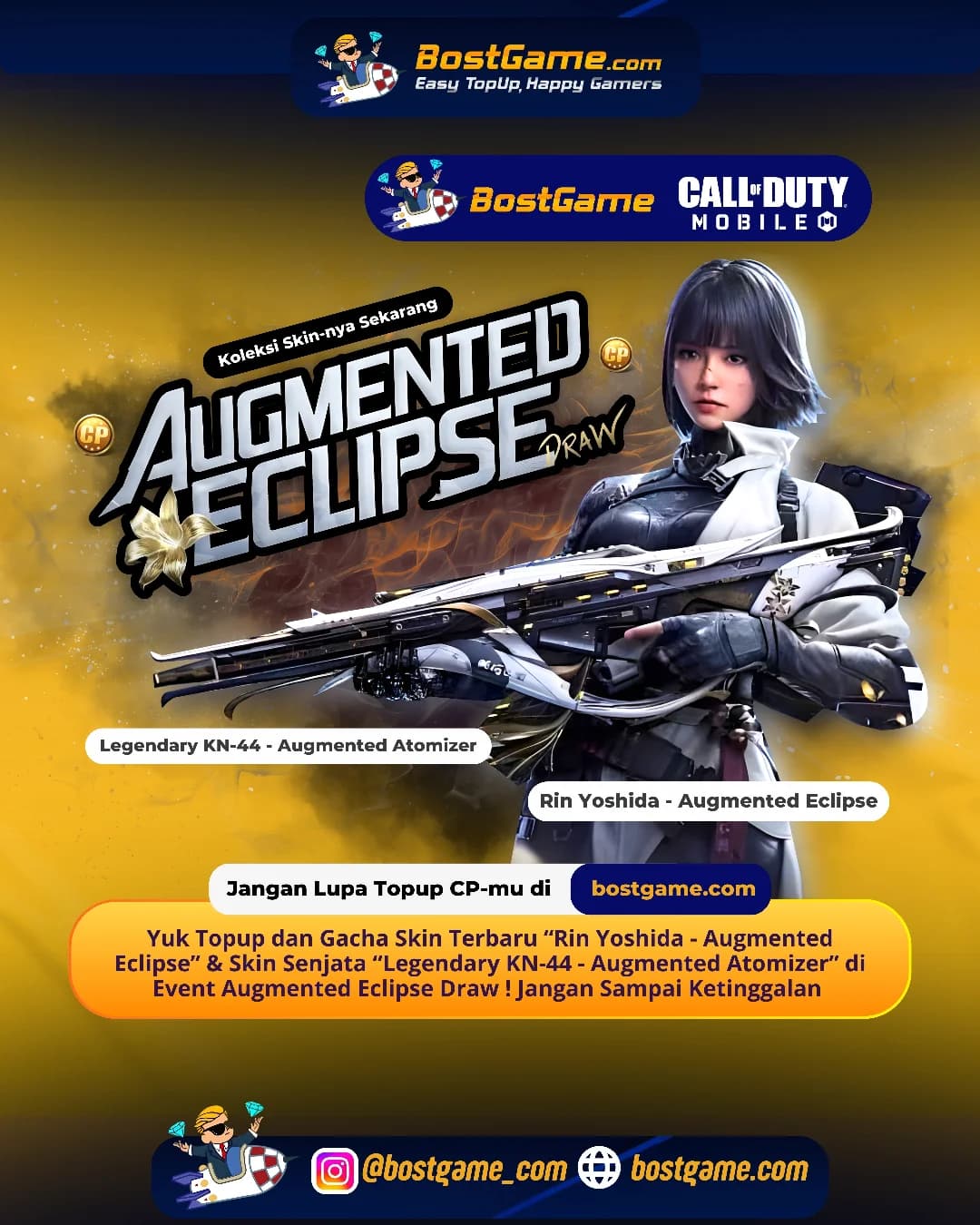Call Of Duty Mobile : Event Augmented Eclipse Draw resmi mendarat, Guyss!