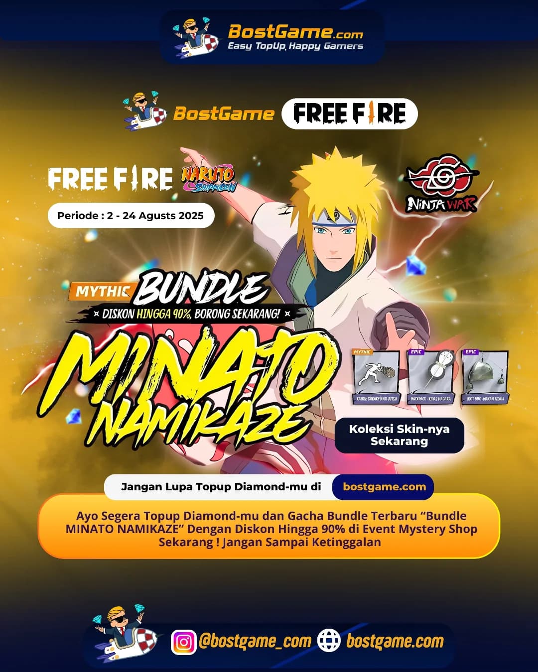 Free Fire : Event Master Shop balik lagi nih guys!