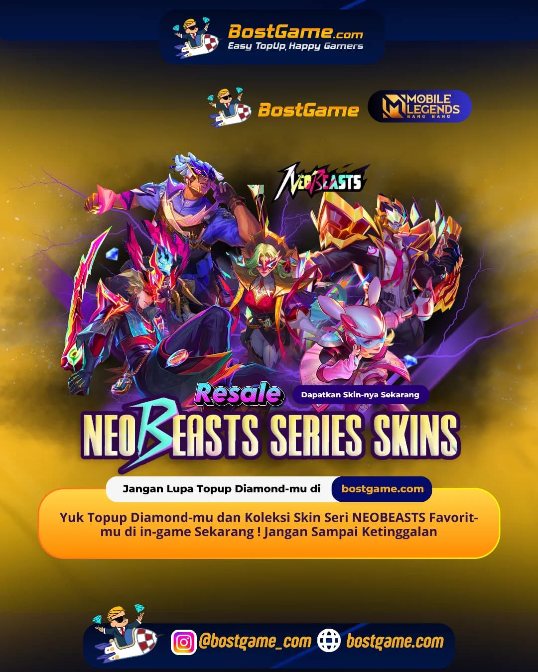 Mobile Legends Bang Bang : Skin Seri NEOBEASTS πΎ