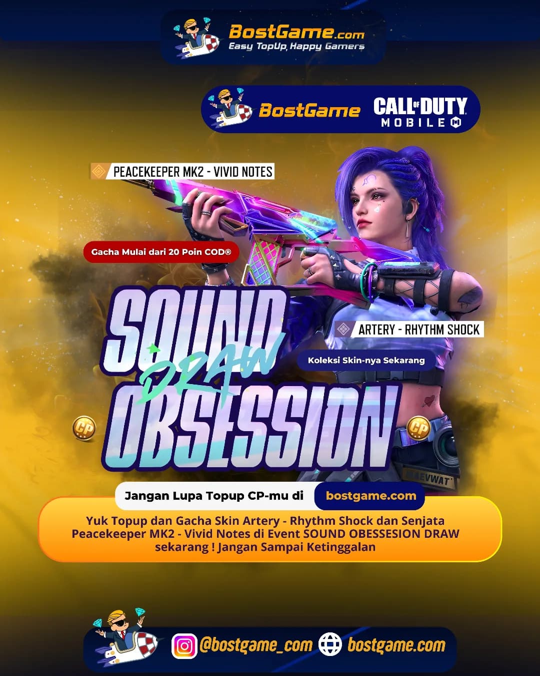 Call Of Duty Mobile: Event SOUND OBESSESION DRAW Telah Hadir Guyss